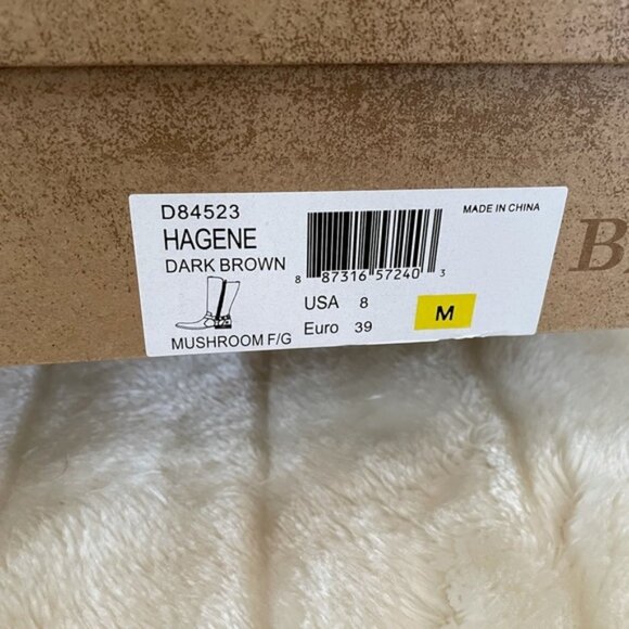 Born Hagene Tall Dark Brown Leather Heeled Boots Size 8M | EUC - Picture 8 of 8